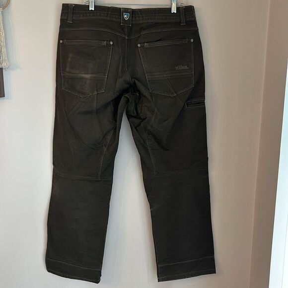Kuhl Men’s free Rydr heavy duty dark green Relaxed work pants size 36x30 EUC! - Picture 9 of 12
